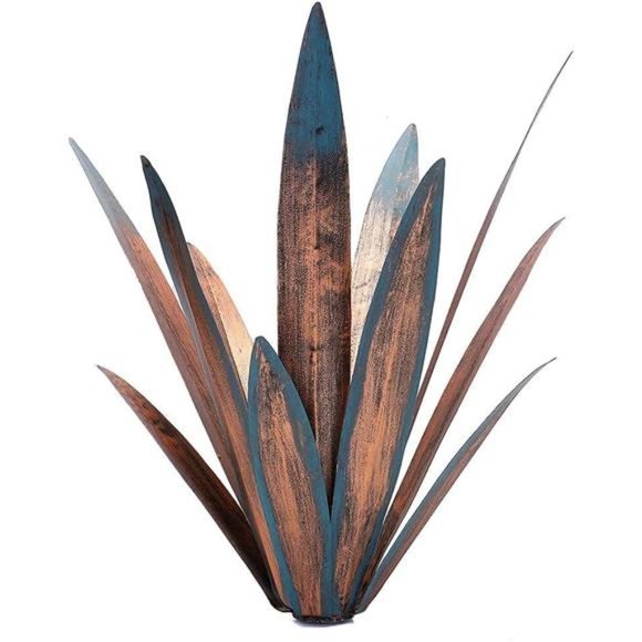 2pcs Tequila Rustic Sculpture DIY Metal AgavePlant HomeDecor Rustic Hand Painted - Picture 4 of 7